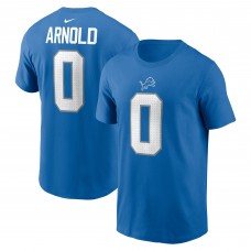 Футболка Terrion Arnold Detroit Lions Nike 2024 NFL Draft First Round Pick Name & Number - Blue
