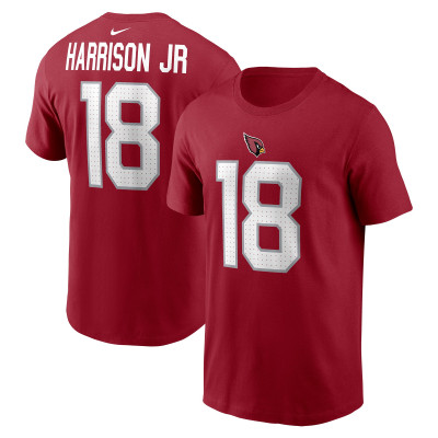 Футболка Arizona Cardinals Marvin Harrison Jr. Nike Cardinal Name & Number
