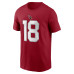 Футболка Arizona Cardinals Marvin Harrison Jr. Nike Cardinal Name & Number
