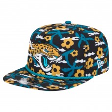 Jacksonville Jaguars New Era Black Wakey Wakey Golfer Snapback Hat