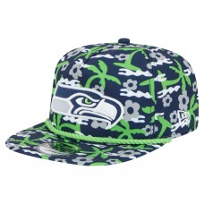 Seattle Seahawks New Era Navy Wakey Wakey Golfer Snapback Hat