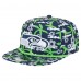 Seattle Seahawks New Era Navy Wakey Wakey Golfer Snapback Hat