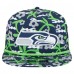 Seattle Seahawks New Era Navy Wakey Wakey Golfer Snapback Hat