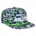 Seattle Seahawks New Era Navy Wakey Wakey Golfer Snapback Hat
