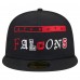 Бейсболка Atlanta Falcons New Era Black Ransom 59FIFTY
