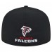 Бейсболка Atlanta Falcons New Era Black Ransom 59FIFTY