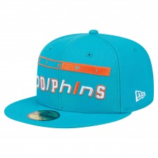Бейсболка Miami Dolphins New Era Aqua Ransom 59FIFTY Fitted