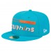 Бейсболка Miami Dolphins New Era Aqua Ransom 59FIFTY Fitted