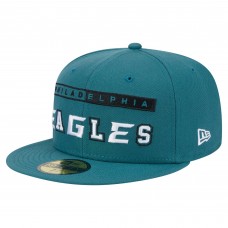 Бейсболка Philadelphia Eagles New Era Ransom 59FIFTY - Midnight Green