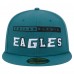 Бейсболка Philadelphia Eagles New Era Ransom 59FIFTY - Midnight Green