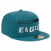 Бейсболка Philadelphia Eagles New Era Ransom 59FIFTY - Midnight Green
