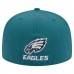 Бейсболка Philadelphia Eagles New Era Ransom 59FIFTY - Midnight Green