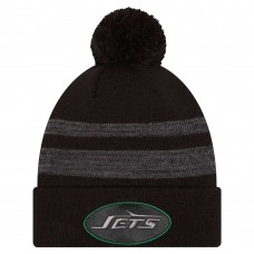 Шапка с помпоном New York Jets New Era Black Dispatch Шапка с помпоном New York Jets New Era Black Dispatch