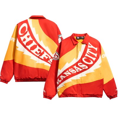 Кофта на молнии Kansas City Chiefs Chalk Line Saw Blade Quilted Puffer - Red/Gold
