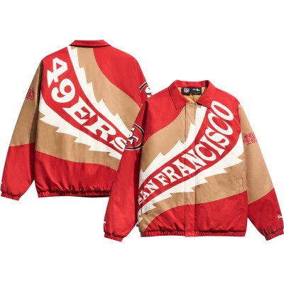 Кофта на молнии San Francisco 49ers Chalk Line Saw Blade Quilted Puffer - Scarlet/Gold