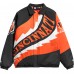 Кофта на молнии Cincinnati Bengals Chalk Line Saw Blade Quilted Puffer - Black/Orange