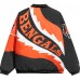 Кофта на молнии Cincinnati Bengals Chalk Line Saw Blade Quilted Puffer - Black/Orange