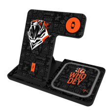 Беспроводная зарядка Cincinnati Bengals Keyscaper Black Беспроводная зарядка Cincinnati Bengals Keyscaper Black