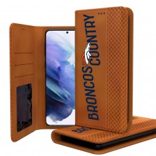 Denver Broncos Keyscaper Brown Galaxy Folio Case