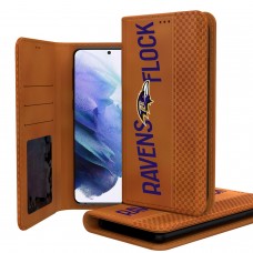 Baltimore Ravens Keyscaper Brown Galaxy Folio Case