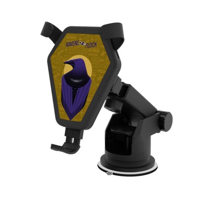 Baltimore Ravens Keyscaper Black Wireless Car Charger