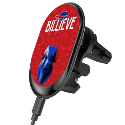 Buffalo Bills Keyscaper Black Wireless Magnetic Car Charger