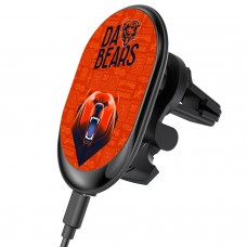 Chicago Bears Keyscaper Black Wireless Magnetic Car Charger