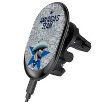 Dallas Cowboys Keyscaper Black Wireless Magnetic Car Charger