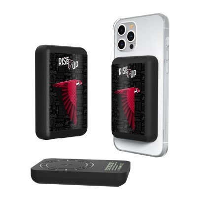Atlanta Falcons Keyscaper Black 5000mAh Wireless Magnetic Power Bank