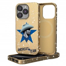 Dallas Cowboys Keyscaper Gold 2024 Illustrated Limited Edition Bling iPhone Case