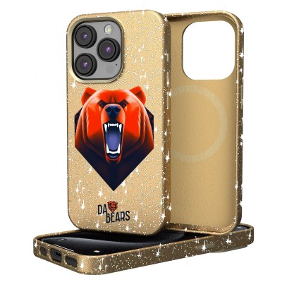 Chicago Bears Keyscaper Gold 2024 Illustrated Limited Edition Bling iPhone Case