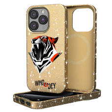 Чехол для iPhone Cincinnati Bengals Keyscaper Gold 2024 Illustrated Limited Edition Bling Чехол для iPhone Cincinnati Bengals Keyscaper Gold 2024 Illustrated Limited Edition Bling