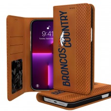 Denver Broncos Keyscaper Brown iPhone Folio Case
