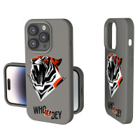 Чехол для iPhone Cincinnati Bengals Keyscaper Gray 2024 Illustrated Limited Edition Soft Touch
