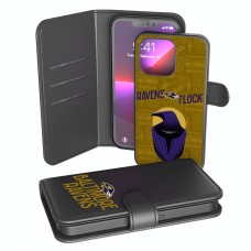 Baltimore Ravens Keyscaper Black iPhone Wallet Case