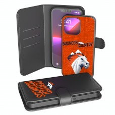 Denver Broncos Keyscaper Black iPhone Wallet Case Denver Broncos Keyscaper Black iPhone Wallet Case