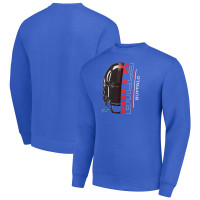 Свитшот Buffalo Bills Starter Royal Half Helmet Team Graphic Tri-Blend Fleece Pullover