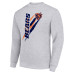 Свитшот Chicago Bears Starter Heather Gray Color Scratch Team Graphic Fleece Pullover