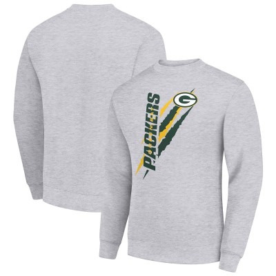 Кофта Green Bay Packers Starter Heather Gray Color Scratch Team Graphic Fleece