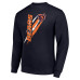 Свитшот Chicago Bears Starter Navy Color Scratch Team Graphic Fleece Pullover