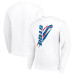 Свитшот Buffalo Bills Starter White Color Scratch Team Graphic Fleece Pullover Свитшот Buffalo Bills Starter White Color Scratch Team Graphic Fleece Pullover