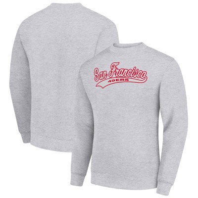 Кофта San Francisco 49ers Starter Tailsweep Team Graphic Tri-Blend Fleece - Heather Gray