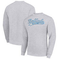 Свитшот Buffalo Bills Starter Heather Gray Tailsweep Team Graphic Tri-Blend Fleece Pullover