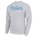 Свитшот Buffalo Bills Starter Heather Gray Tailsweep Team Graphic Tri-Blend Fleece Pullover