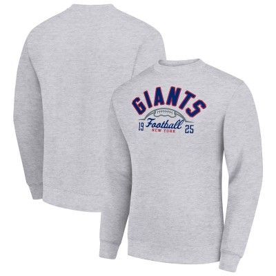 Кофта New York Giants Starter Half Ball Team Graphic Tri-Blend Fleece - Heather Gray