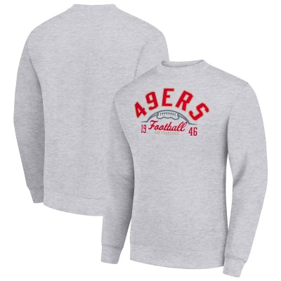 Кофта San Francisco 49ers Starter Half Ball Team Graphic Tri-Blend Fleece - Heather Gray