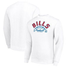 Свитшот Buffalo Bills Starter White Half Ball Team Graphic Tri-Blend Fleece Pullover
