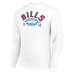 Свитшот Buffalo Bills Starter White Half Ball Team Graphic Tri-Blend Fleece Pullover