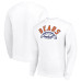 Свитшот Chicago Bears Starter White Half Ball Team Graphic Tri-Blend Fleece Pullover