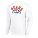 Свитшот Chicago Bears Starter White Half Ball Team Graphic Tri-Blend Fleece Pullover